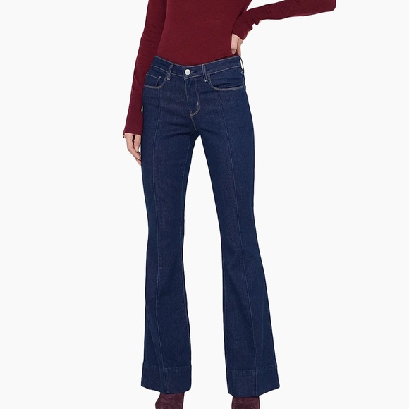 L'agence Denim - L'AGENCE Lenora Low-Rise Flared Jeans